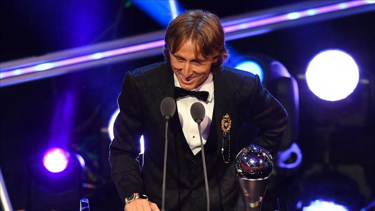 Luka Modric recibió el premio The Best de la FIFA