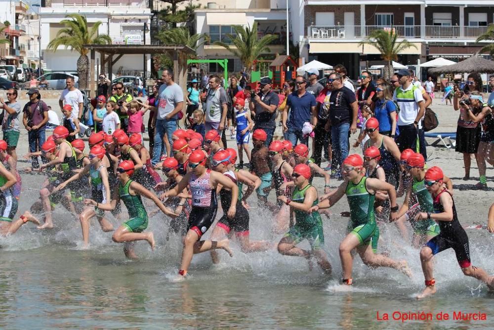 Final de triatlón de Deporte en Edad Escolar