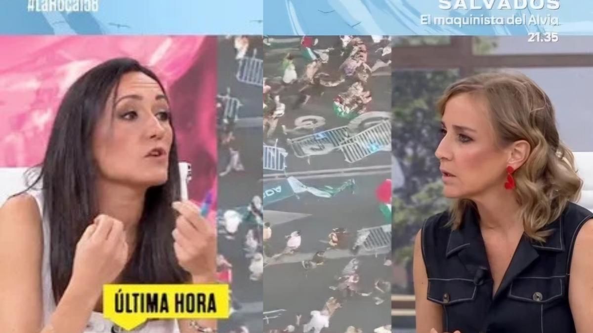 La suspensión de La Vuelta enfrenta a dos colaboradoras de 'La roca' por las protestas contra Israel: "No digas cosas que no sabes"