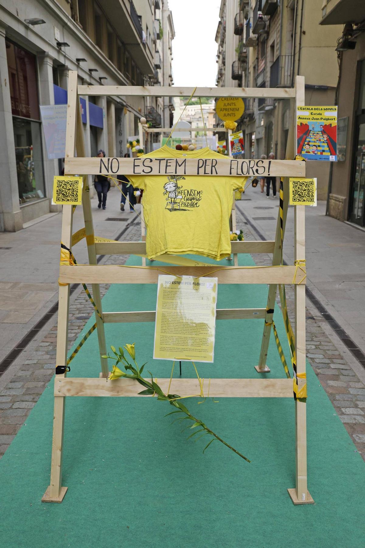Les escoles públiques porten la protesta a Temps de Flors