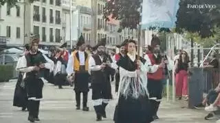 Arranca el Festival Intercéltico de Moaña con los primeros desfiles y actuaciones de grupos folclóricos