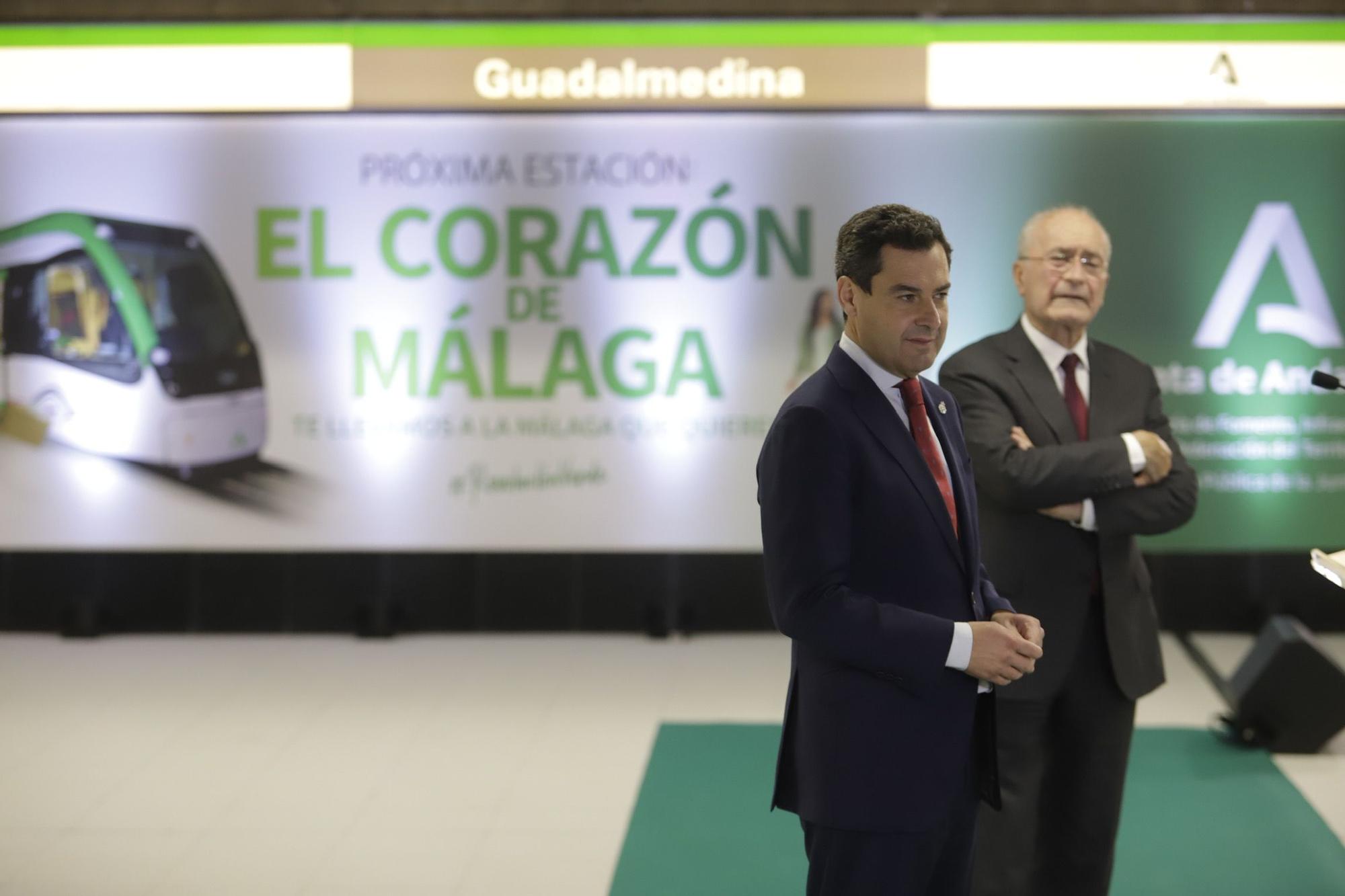 Inauguración de la estación Guadalmedina del metro de Málaga