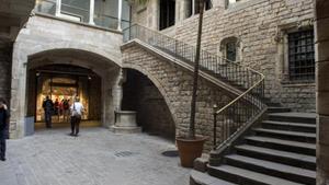 Patio de acceso al Museu Picasso de Barcelona, en la calle de Montcada.
