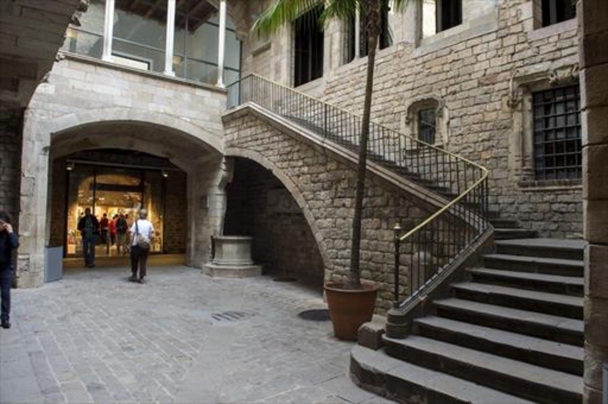Patio de acceso al Museu Picasso de Barcelona, en la calle de Montcada.