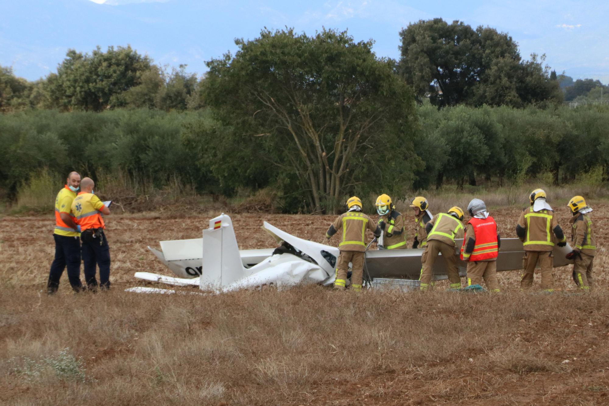 Accident mortal d'un ultralleuger a Viladamat