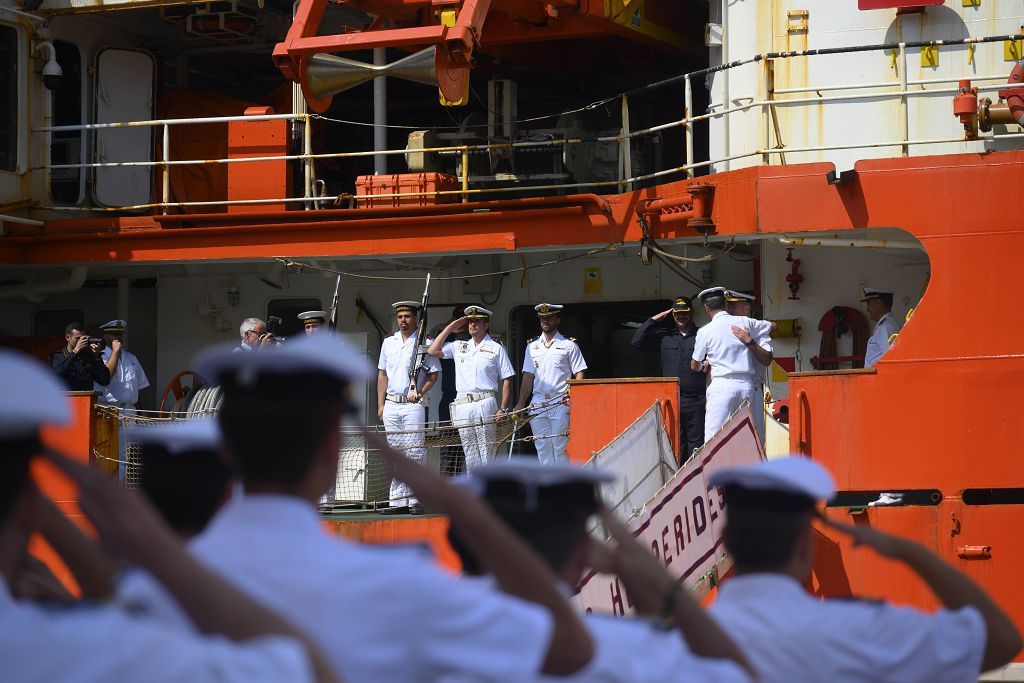 Llegada del buque Hesperides a Cartagena