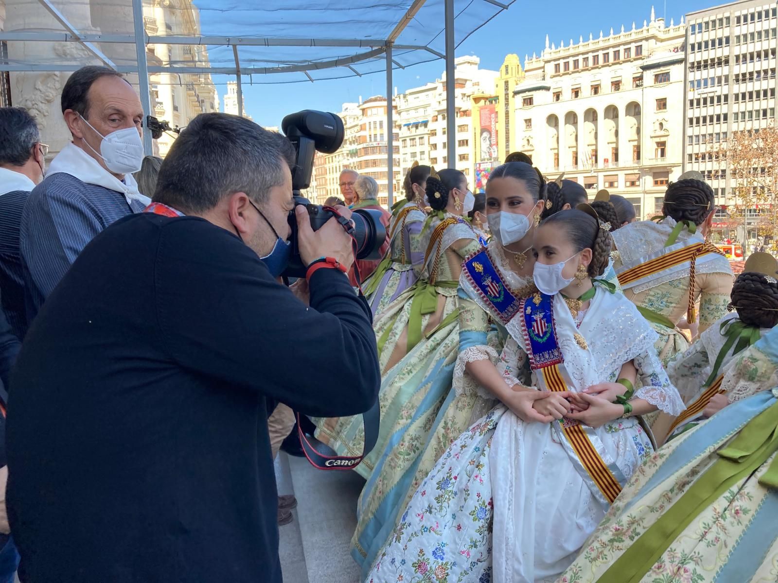 Fallas 2022. Palco del día 1. La ciudad, a sus pies