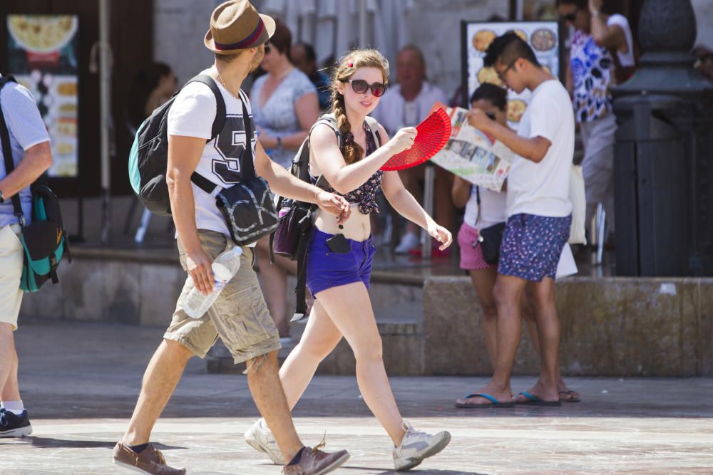 Finde de fuerte calor en Valencia