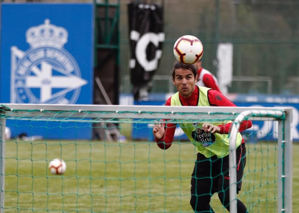 El Dépor entrena, sin partido esta semana