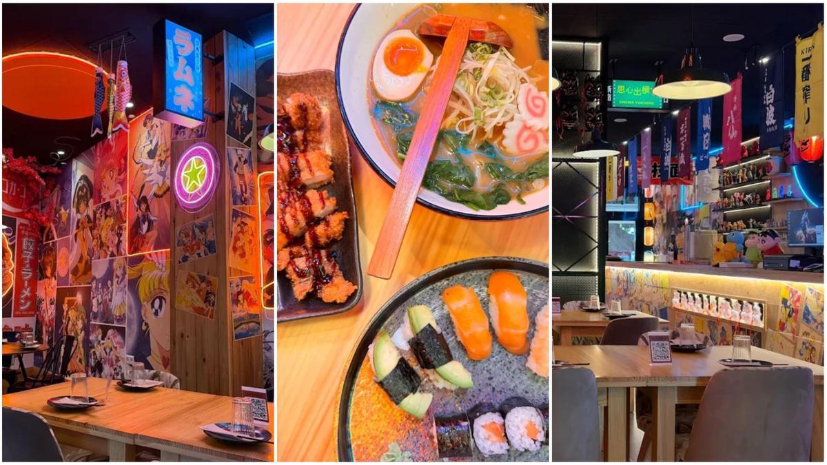 El nuevo restaurante de Málaga con menú de sushi y ramen decorado con figuras anime que triunfa entre familias: "Te transporta directamente a Japón"