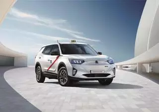 El KGM Korando e-Motion se suma a la flota de taxis en Madrid y Barcelona