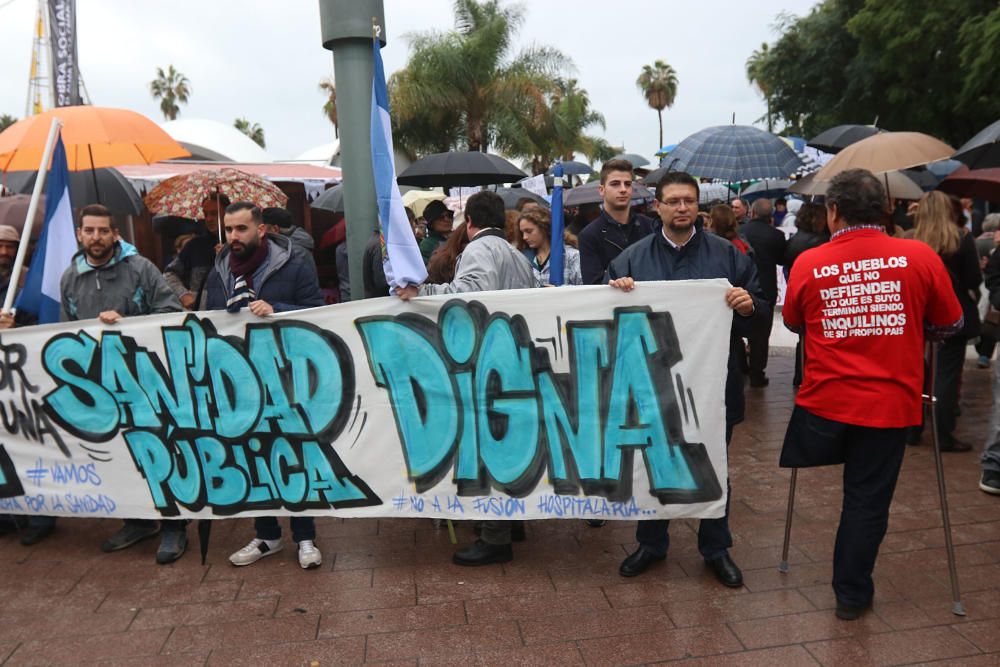 Marcha por la sanidad pública en Málaga