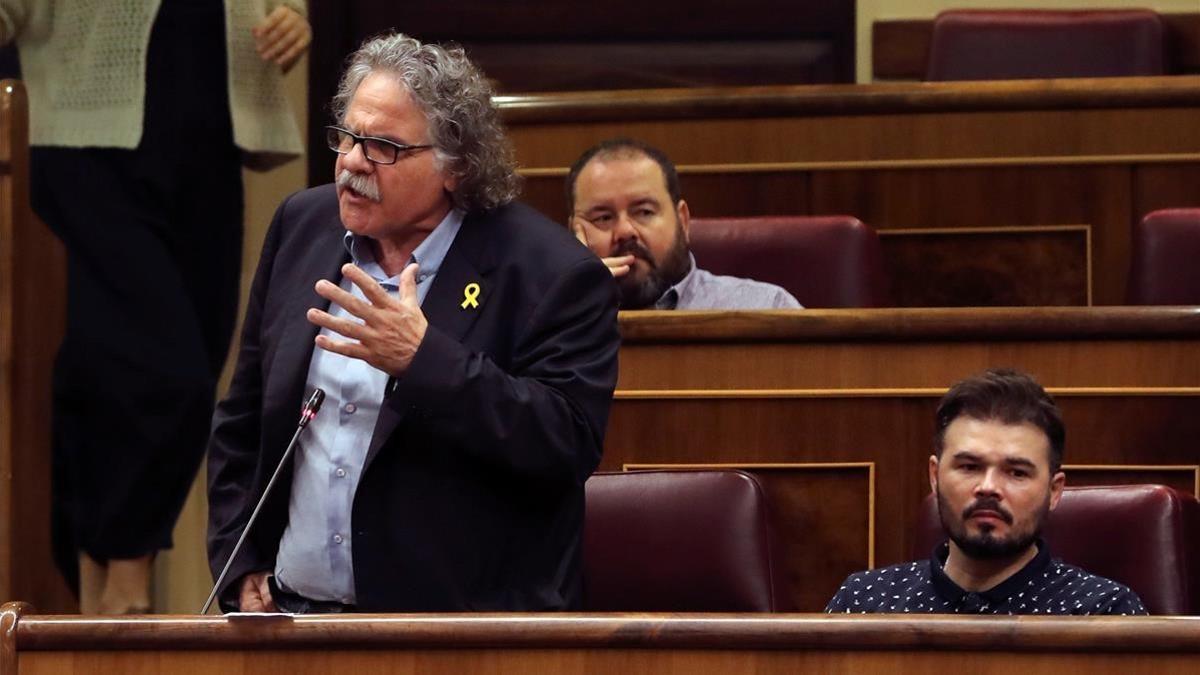 El portavoz de ERC, Joan Tardà, dirigiéndose al presidente del Gobierno.