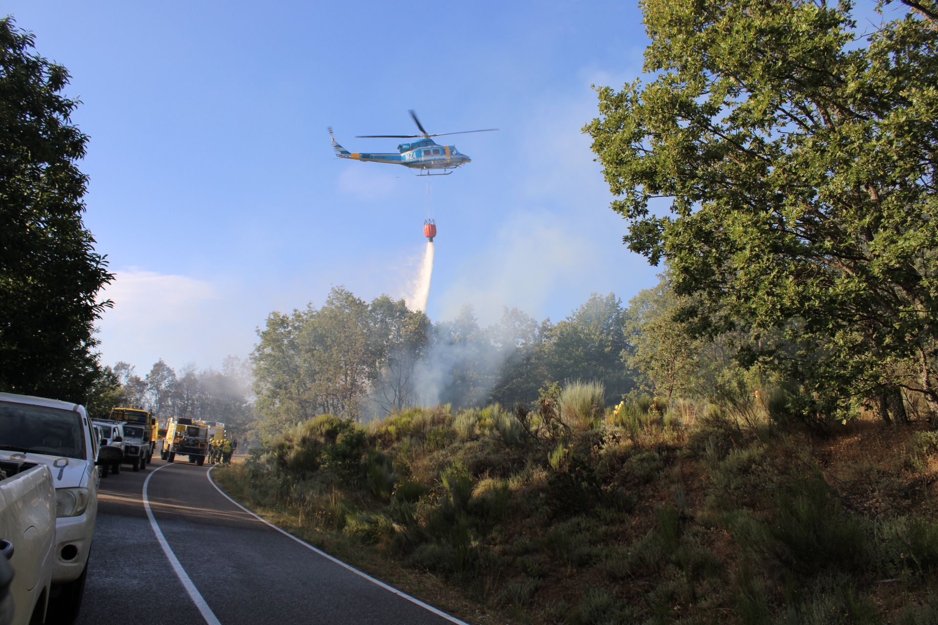 Incendio en Asturianos.