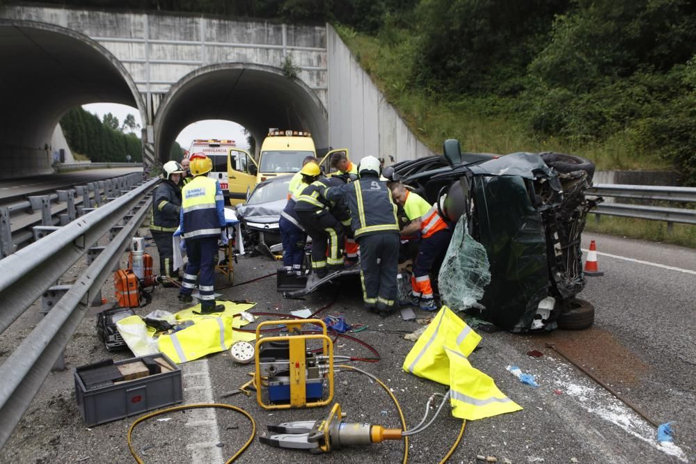 Accidente en la autovía minera