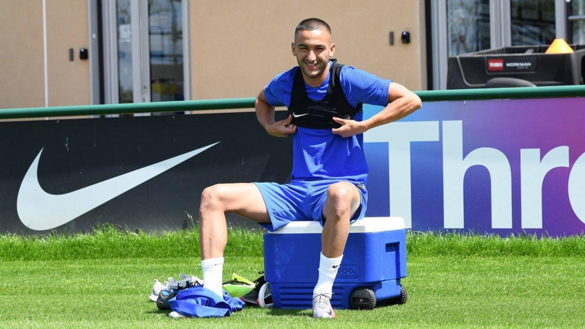 Ziyech, en su primer entrenamiento