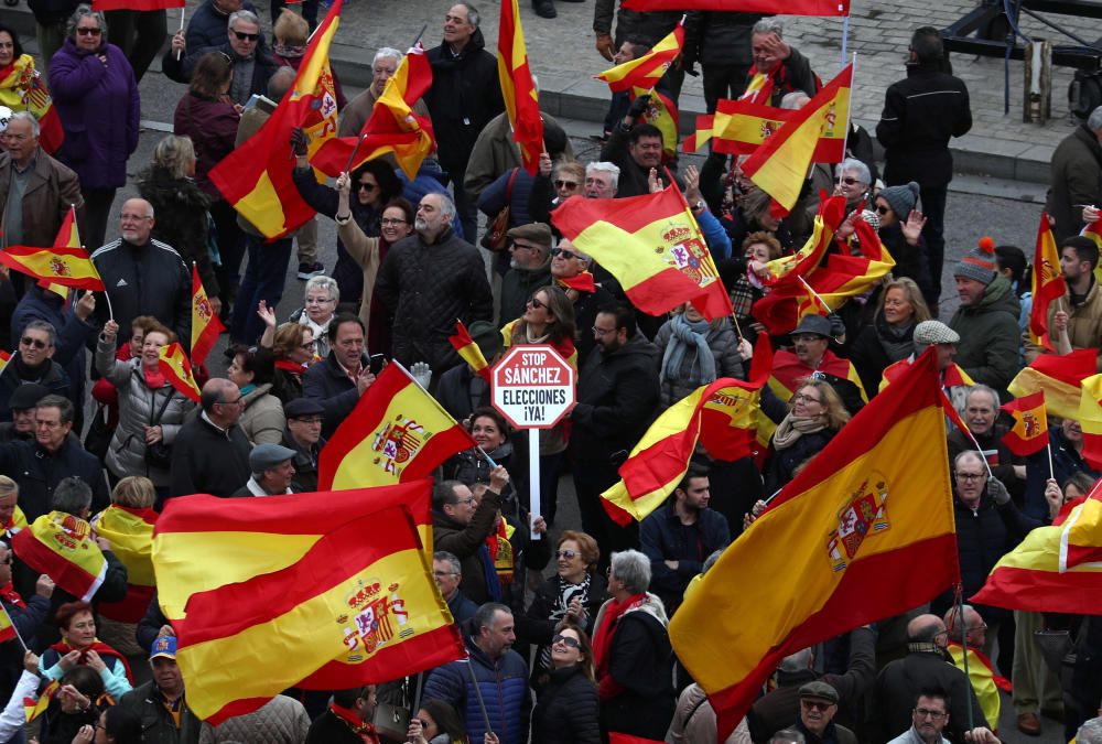 Concentració a favor d'una «Espanya unida» a Madrid