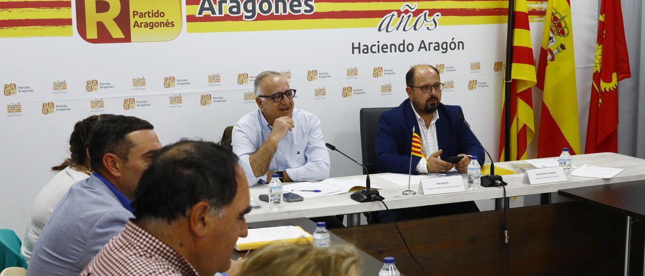 Ejecutiva del PAR sobre las listas electorales y el XV Congreso del partido Partido Aragonés.