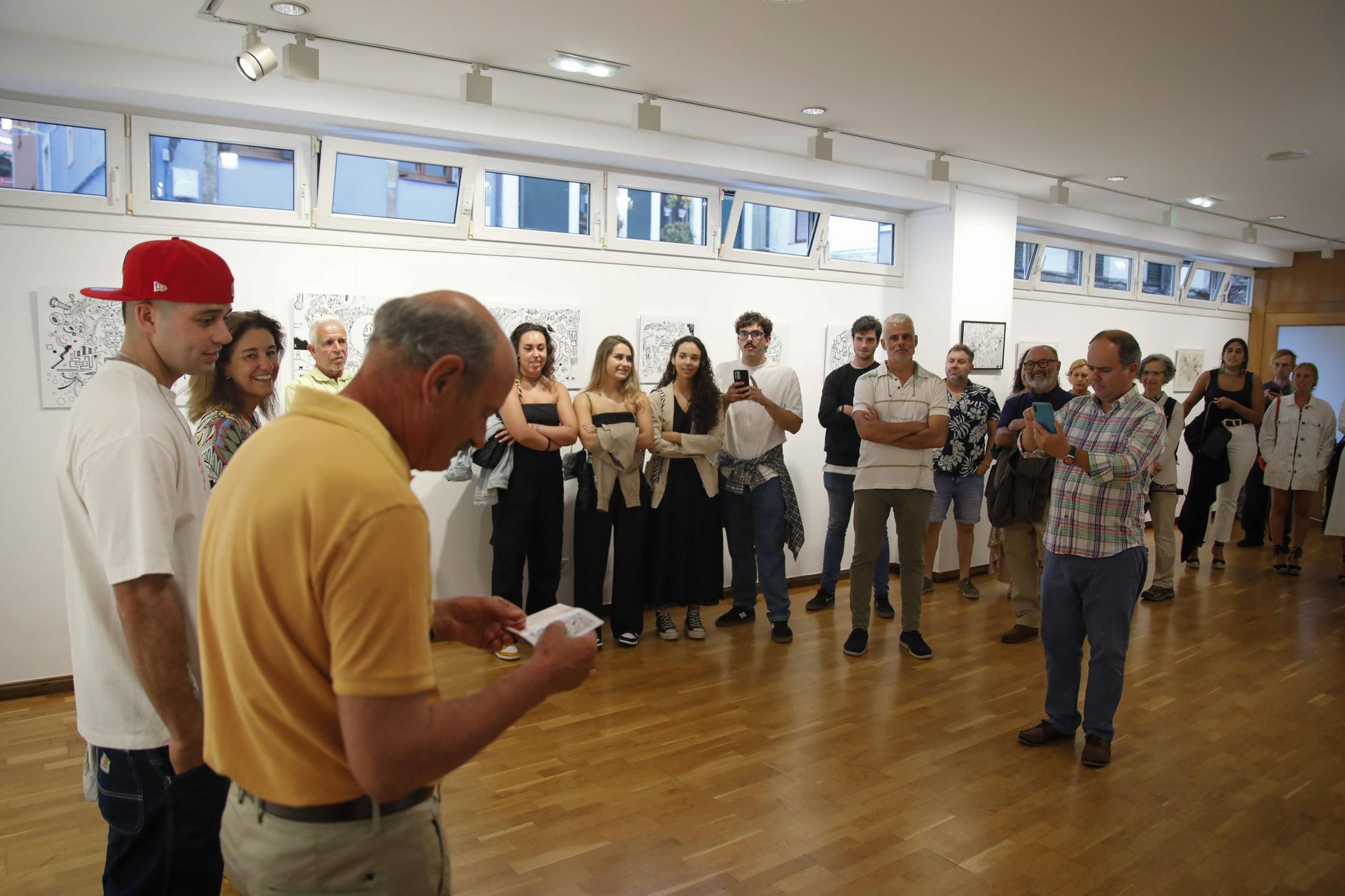 El artista asturiano Diego Argüelles inaugura exposición en la Fundación Alvargonzález (en imágenes)