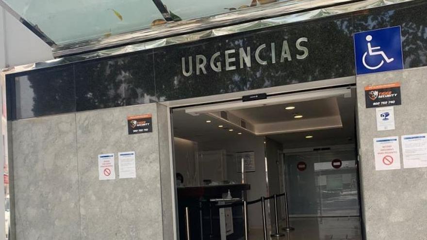 Entrada a Urgencias de la Policlínica.