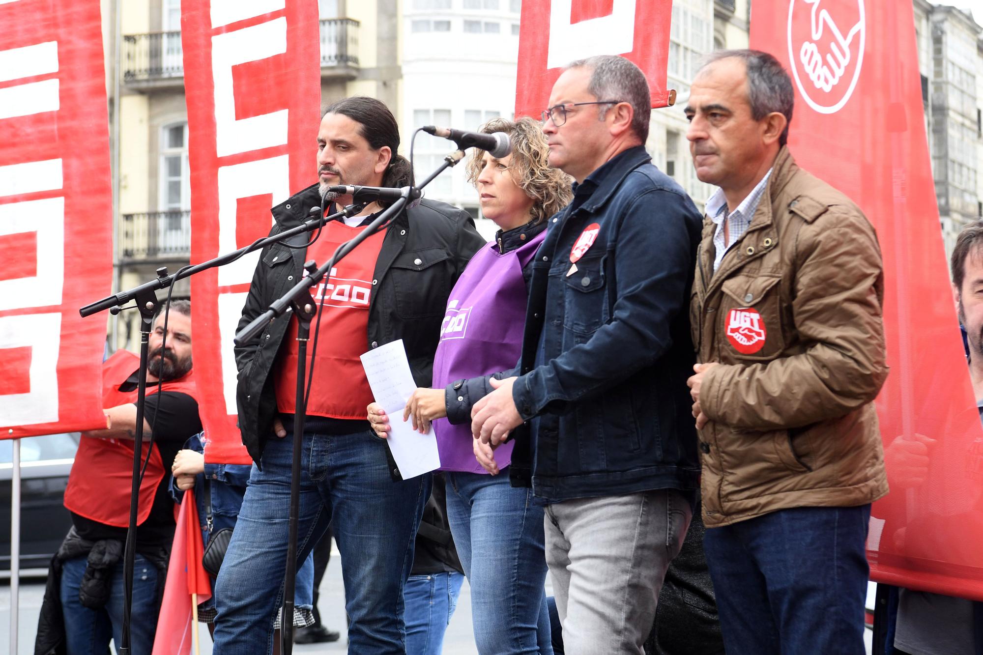 Manifestación por el 1 de mayo en A Coruña