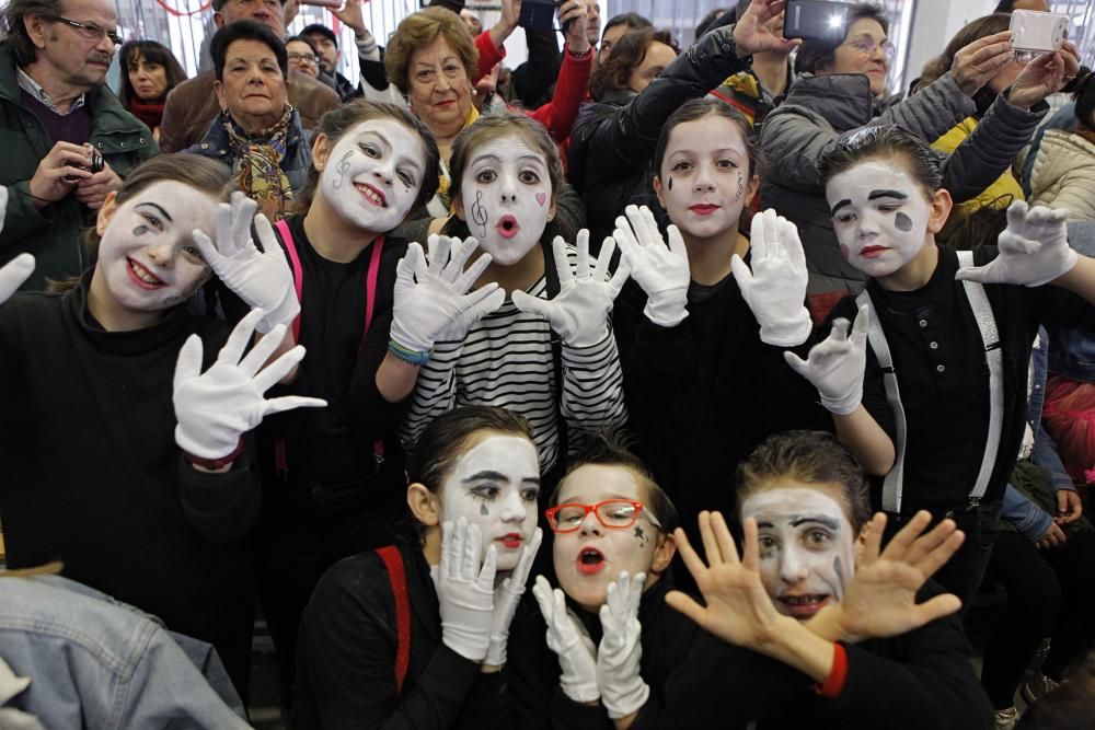 Antroxu en los colegios de Gijón