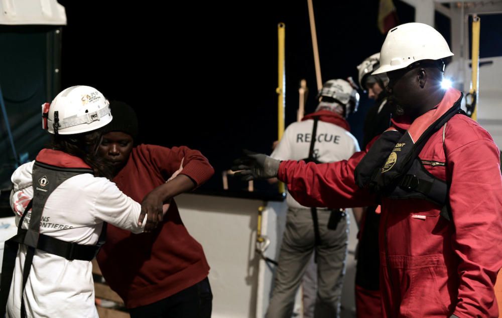 Die Flüchtlinge an Bord der Aquarius