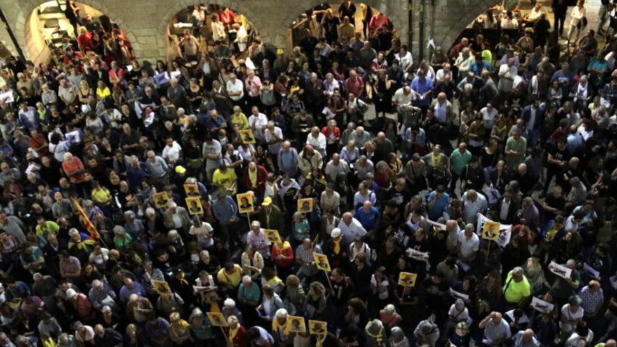 Centenars de persones protesten a Girona contra els arrestos contra els CDR