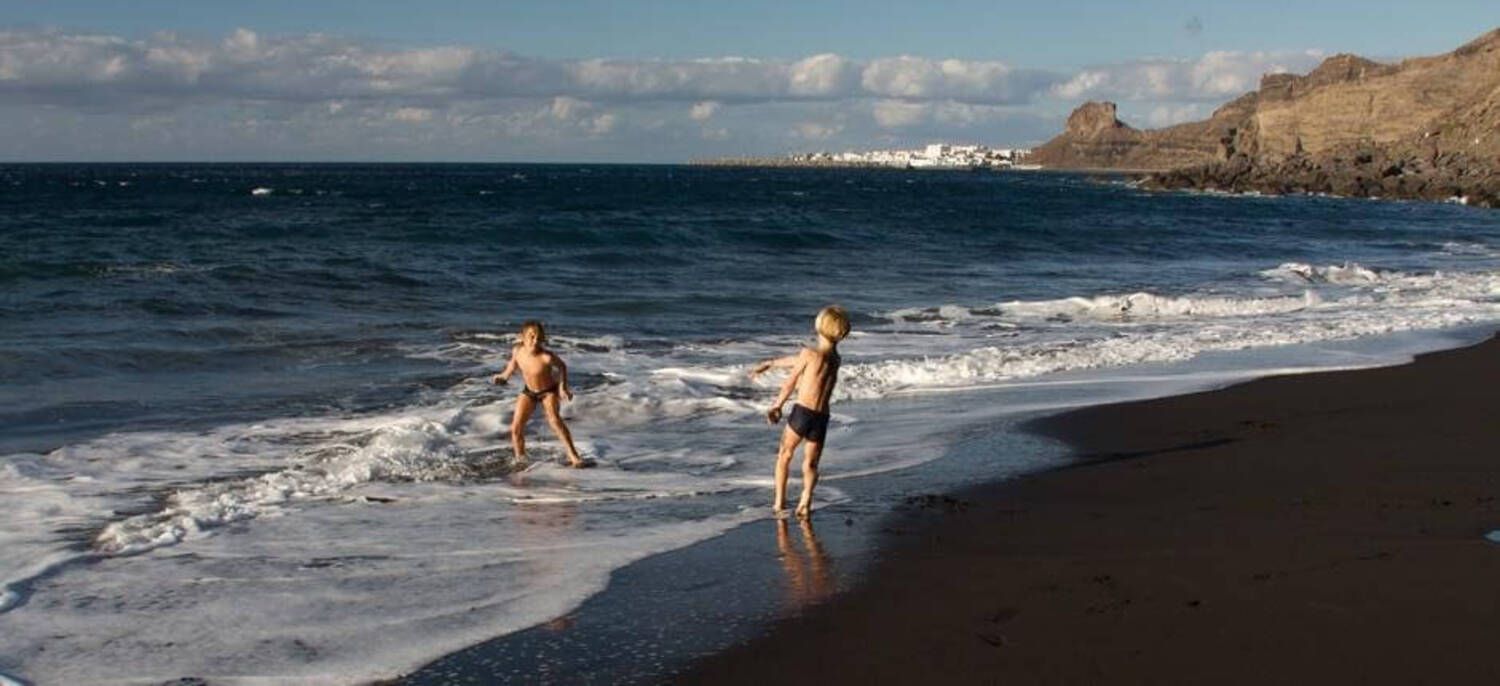 Playa de Guayedra, en el norte de Gran Canaria.
