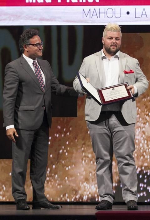 22/06/2016.GASTRONOMIA.Gala de entrega de los III Premios de Gastronomía Mahou La Opinión La Provincia..Abraham Ortega.Cocinero Canario por el Mundo