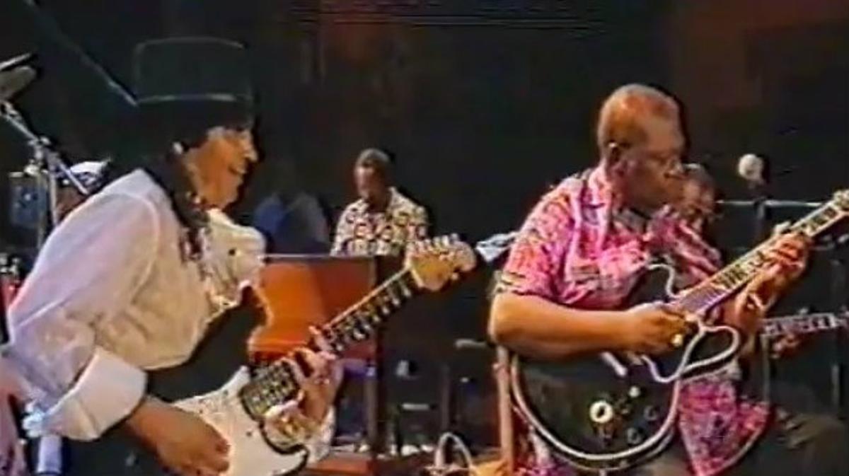 Una de las colaboraciones más sonadas del rey del blues, B.B. King, con Raimundo Amador, en los años 90.