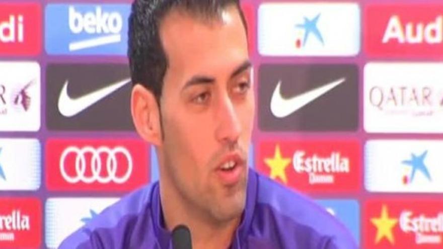 Busquets: “La relación con Luis Enrique es normall"