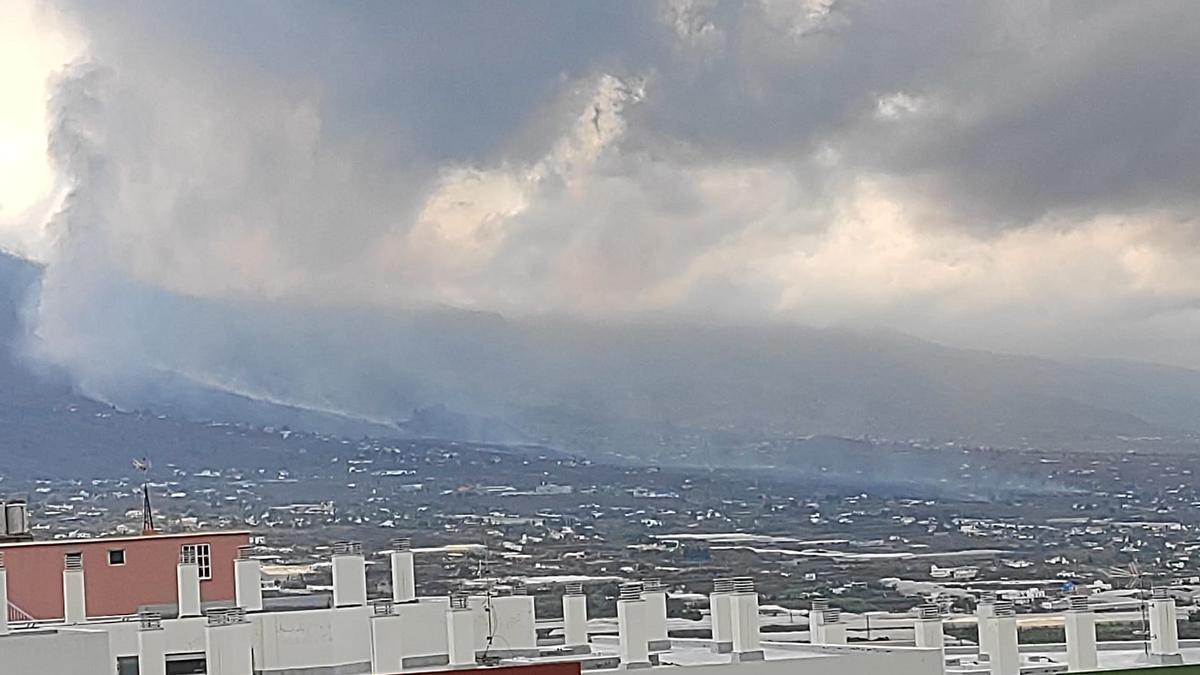 Erupción en Cumbre Vieja.