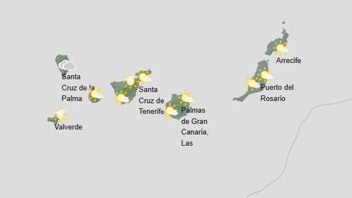 Chubascos para comenzar la semana en Canarias: esto dice la AEMET