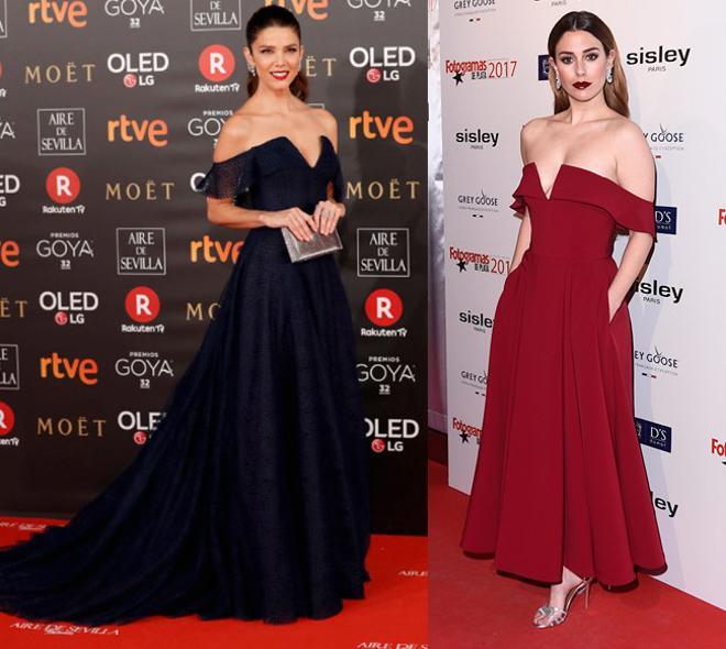 Juana Acosta y Blanca Suárez con vestidos de Pedro del Hierro