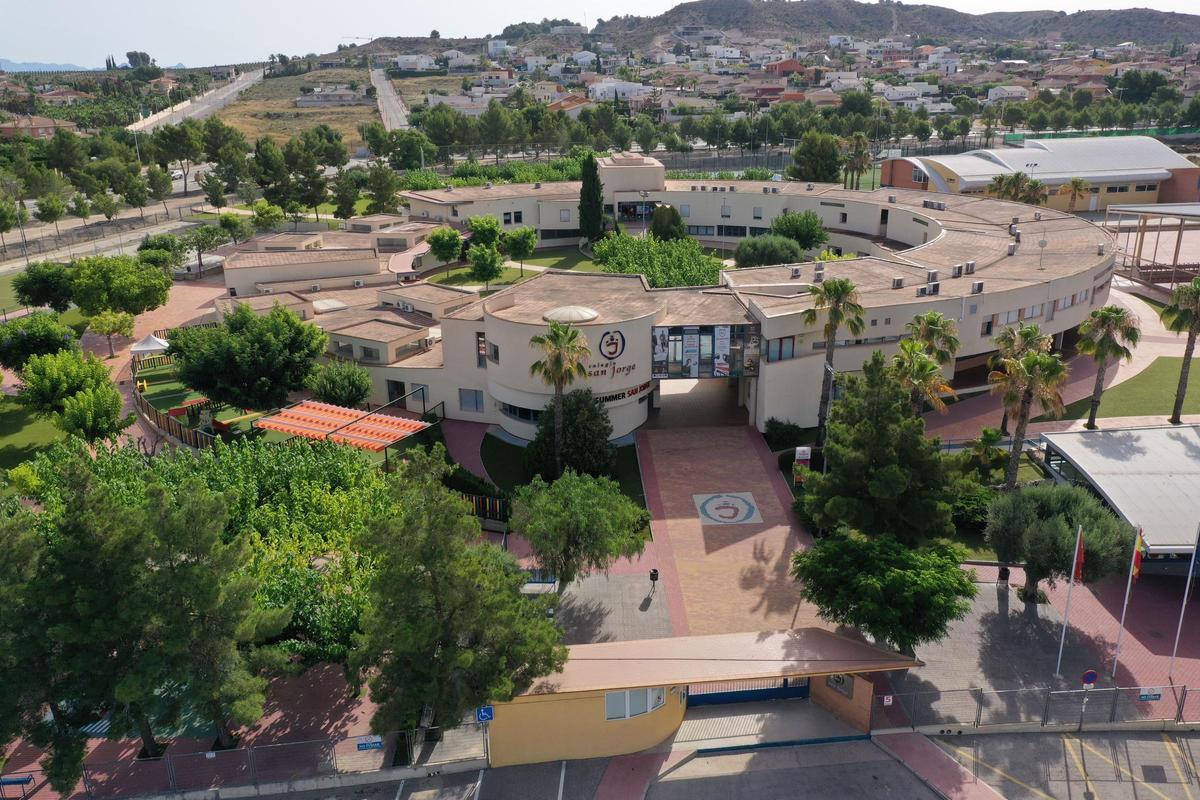 Vista aérea del colegio San Jorge.