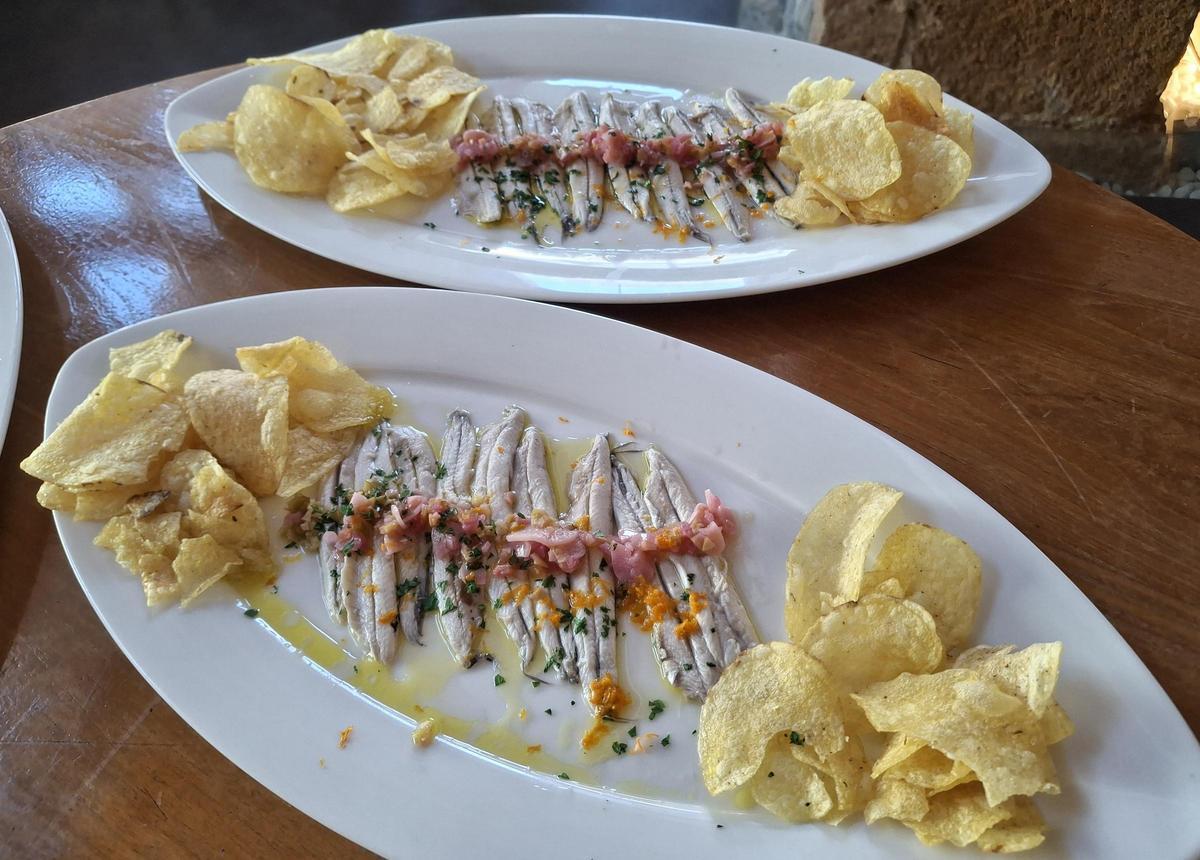 Los buenísimos boquerones de A la Fresca