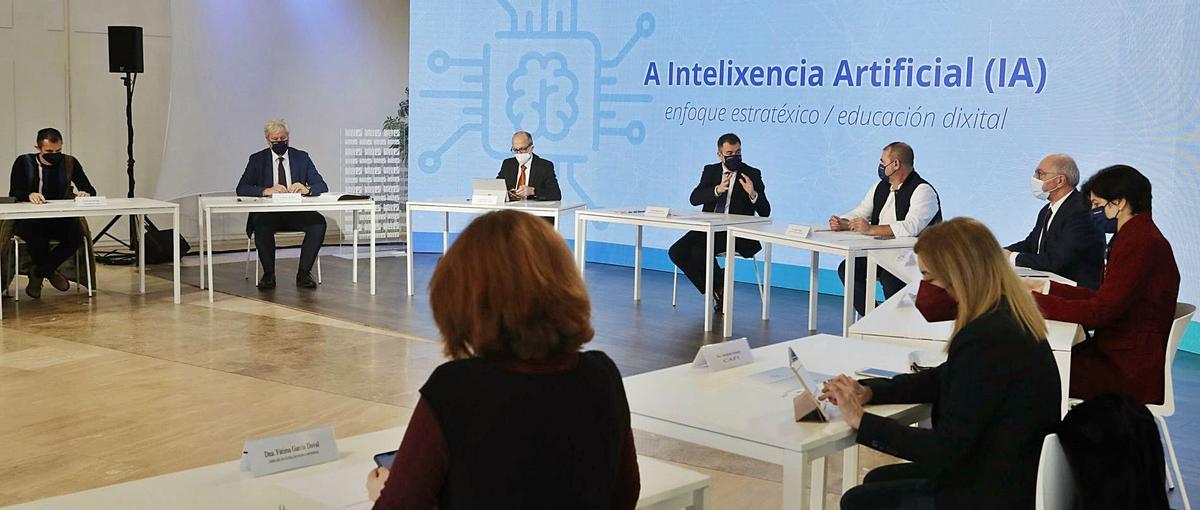Reunión del grupo de expertos que preparará el programa educativo en inteligencia artificial.   | // XOÁN ÁLVAREZ