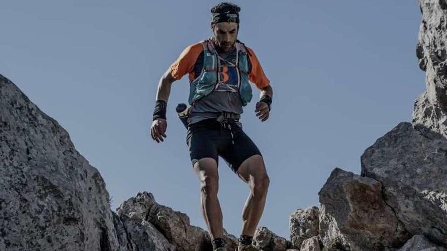 Rafa Sastre, en una carrera de montaña.