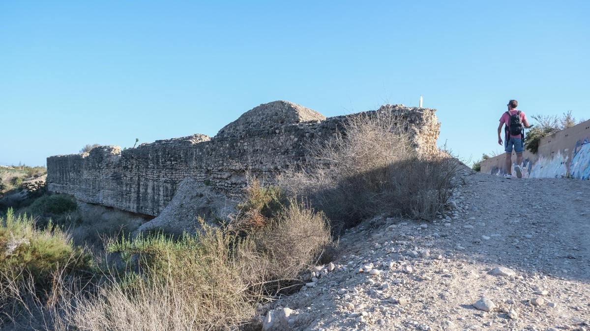 La estructura que formaba parte de una presa romana