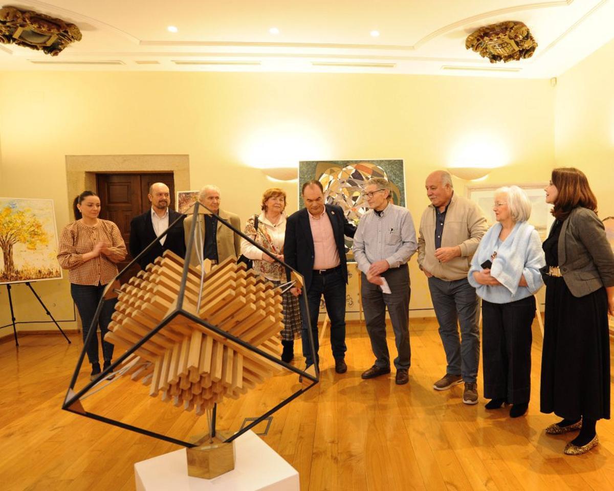 Fondevila participa na mostra ‘Converxencias’, no Pazo de Liñares. | BERNABÉ/JAVIER LALÍN