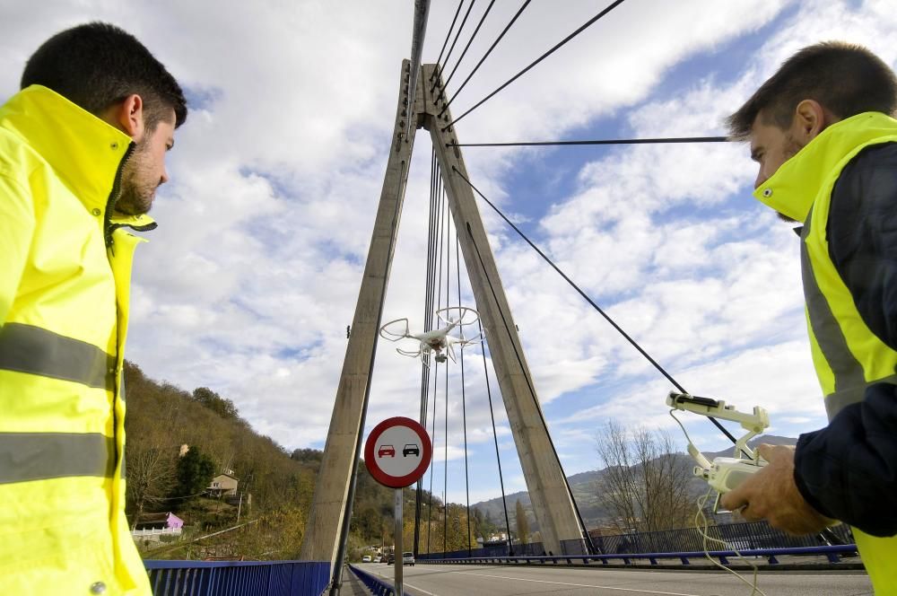 Inspección del Puente de Sama con drones