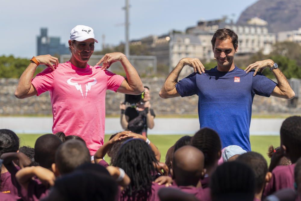 Nadal y Federer baten el récord mundial de público en Sudáfrica