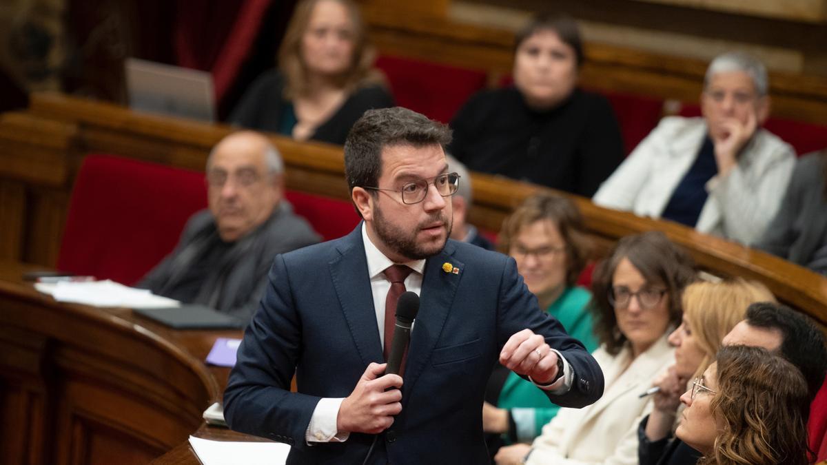 El president de la Generalitat, Pere Aragonès