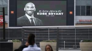 Imagen de Kobe Bryant en el Staples Center de Los Ángeles, California.