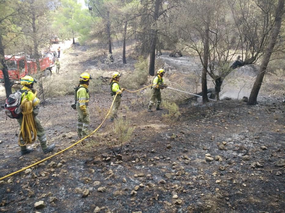 El desolador paisaje de Sierra Calderona tras el incendio