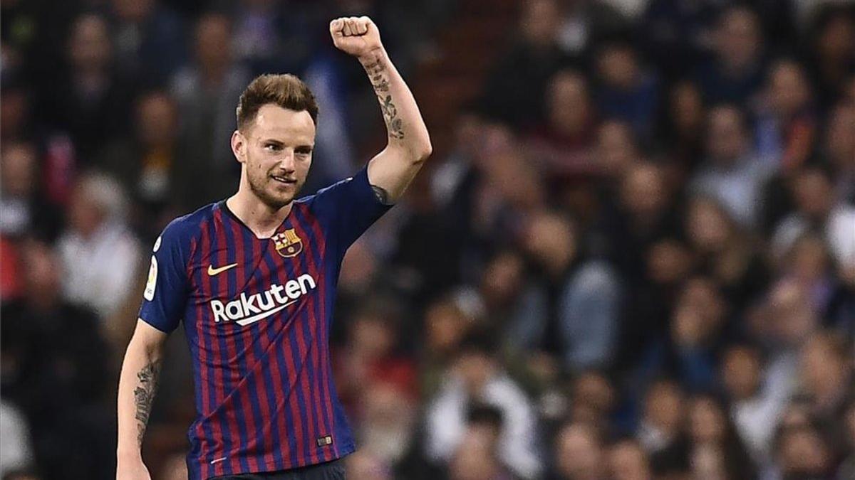 Rakitic, tras anotar el 0-1 en el Bernabéu