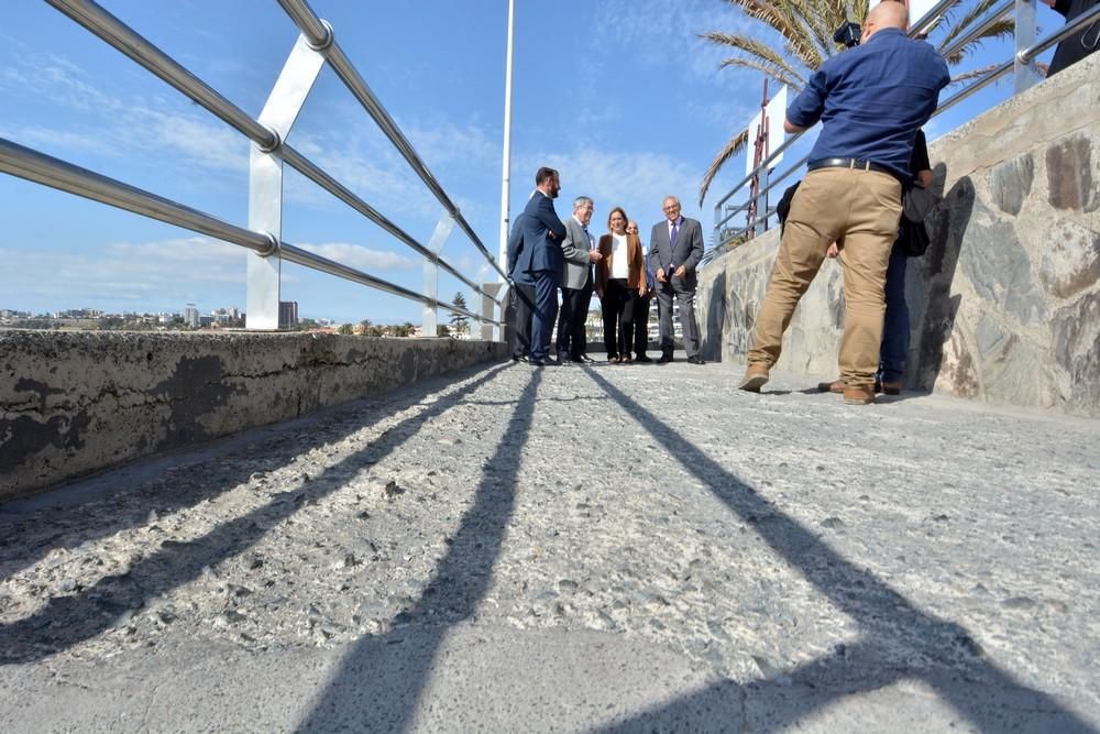 Inicio de las obras del paseo marítimo que unirá las playas de San Agustín con la de Las Burras.