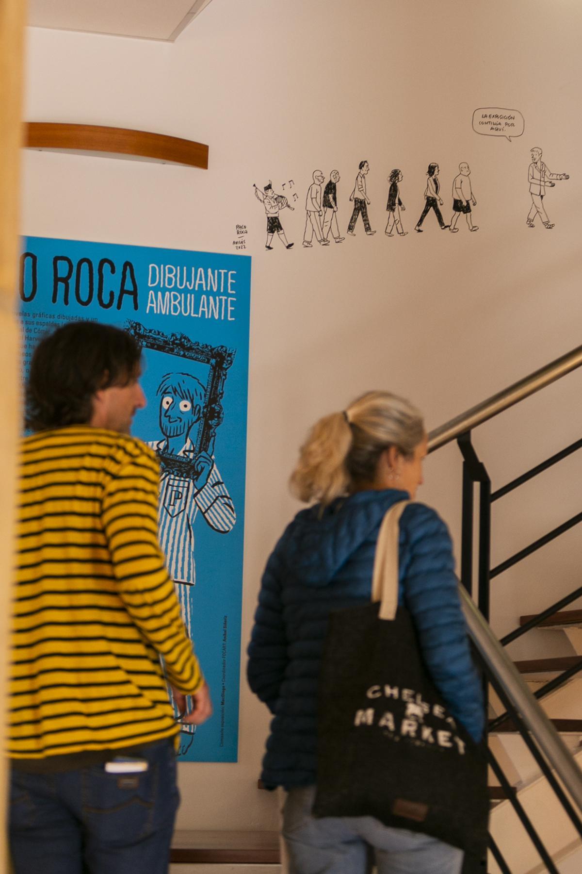 La exposición de Paco Roca en la Sala de Cómic de Avilés: "Dibujante ambulante"