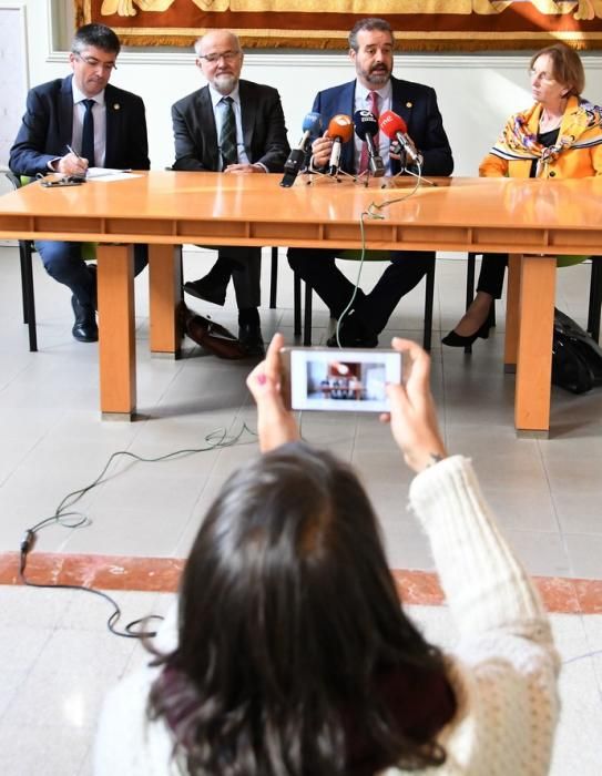 05/02/2019 LAS PALMAS DE GRAN CANARIA. El premio Nobel de Medicina Erwin Neher y la científica Eva María Neher, participan en el Campus Nobel Veterinaria. Fotografa: YAIZA SOCORRO.